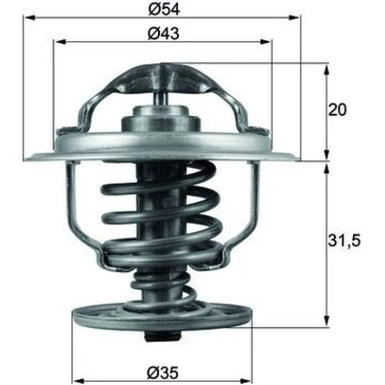 Thermostat, Kühlmittel TX 109 87D Thermostat, Kühlmittel TX 109 87D