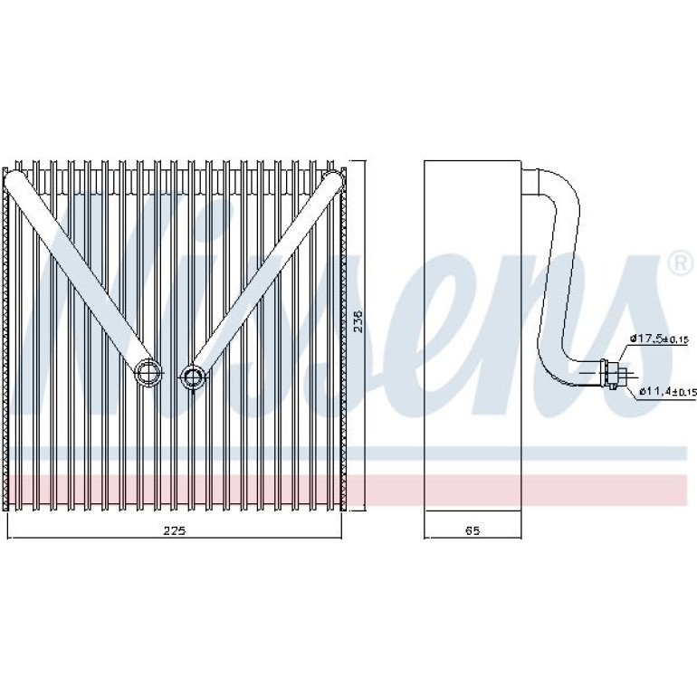 Verdampfer, Klimaanlage 92191 Verdampfer, Klimaanlage 92191