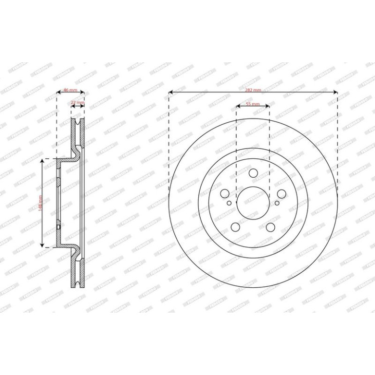 Bremsscheibe DDF3094C