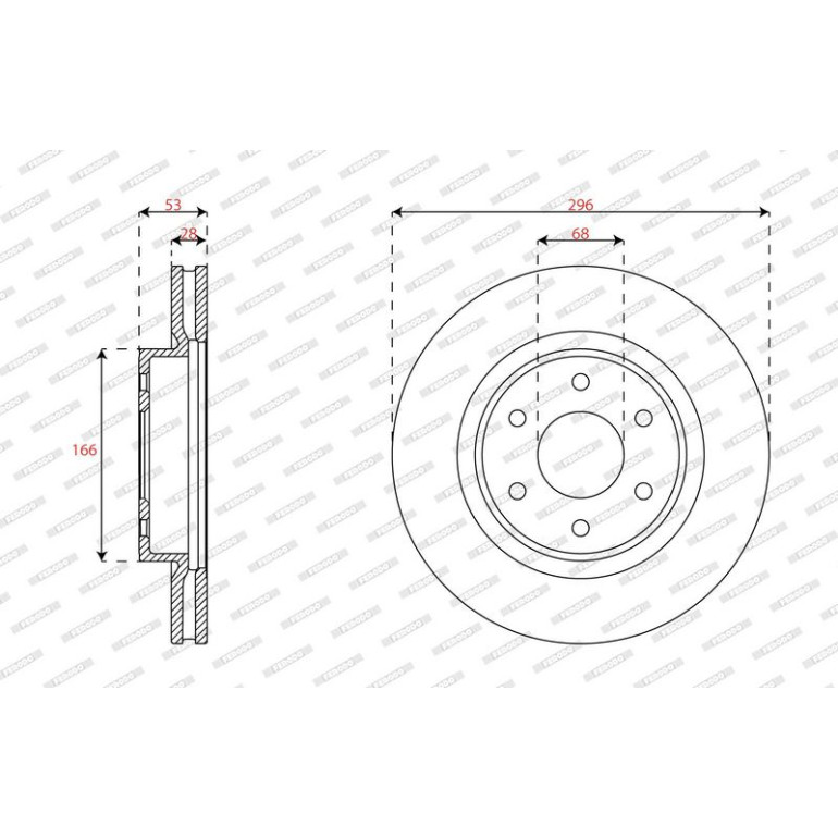 Bremsscheibe DDF3061C