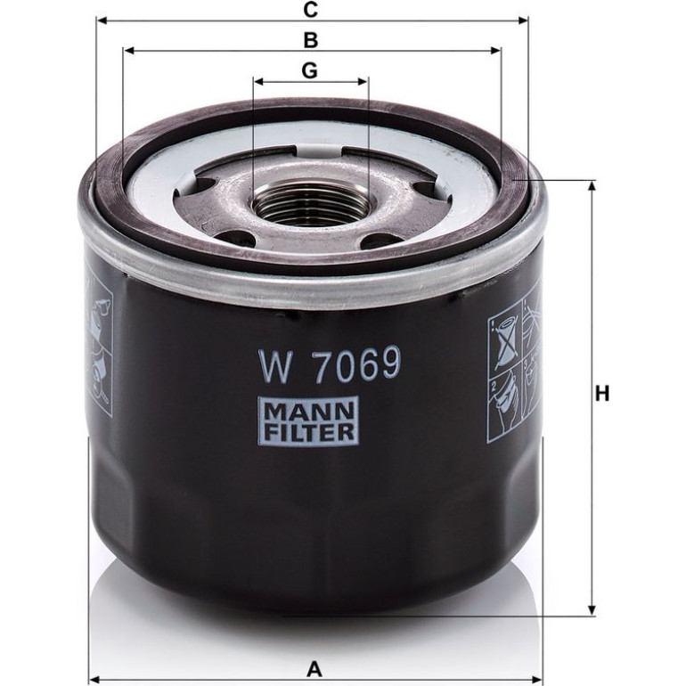 Ölfilter W 7069