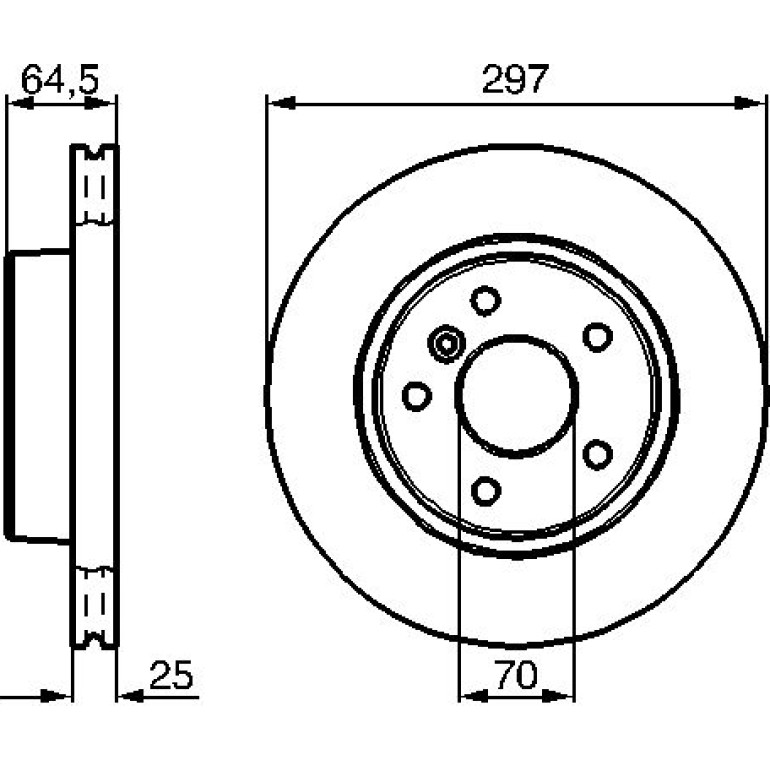 Bremsscheibe 0 986 478 483 Bremsscheibe 0 986 478 483