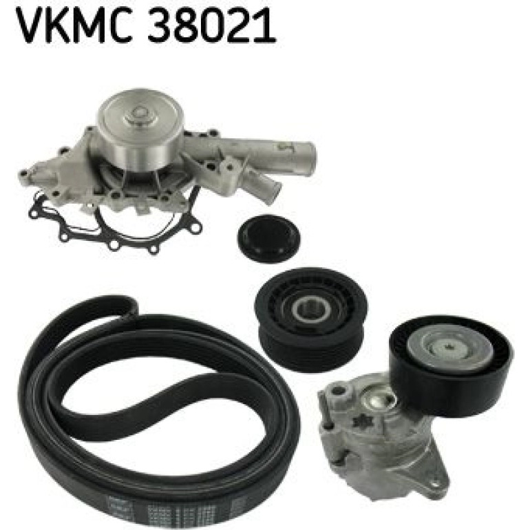 Wasserpumpe + Keilrippenriemensatz VKMC 38021 Wasserpumpe + Keilrippenriemensatz VKMC 38021