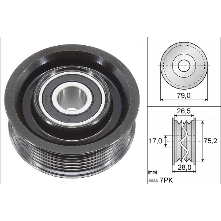 Umlenk-/Führungsrolle, Keilrippenriemen 532 0609 10 Umlenk-/Führungsrolle, Keilrippenriemen 532 0609 10