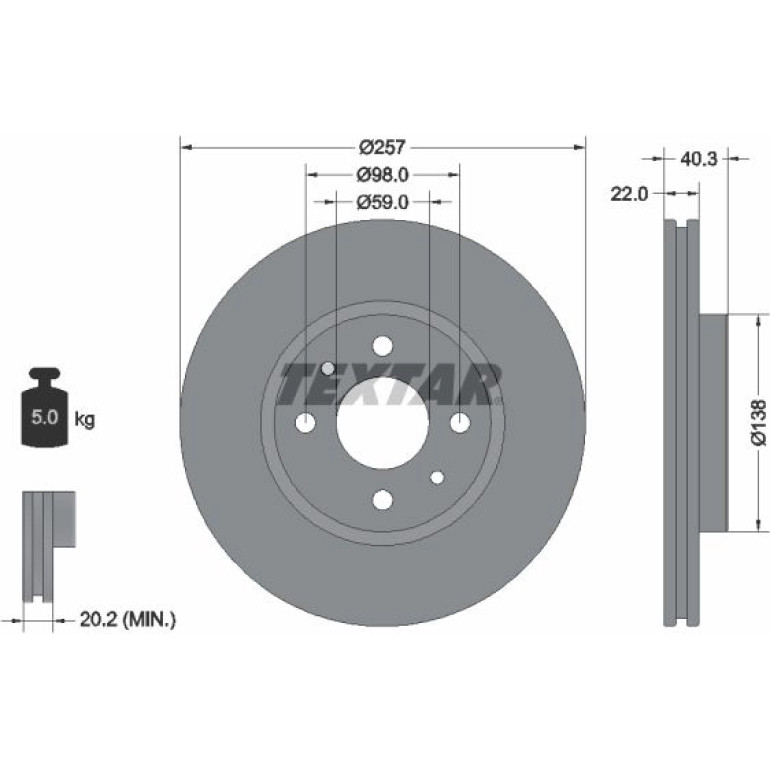 Bremsscheibe 92069603 Bremsscheibe 92069603