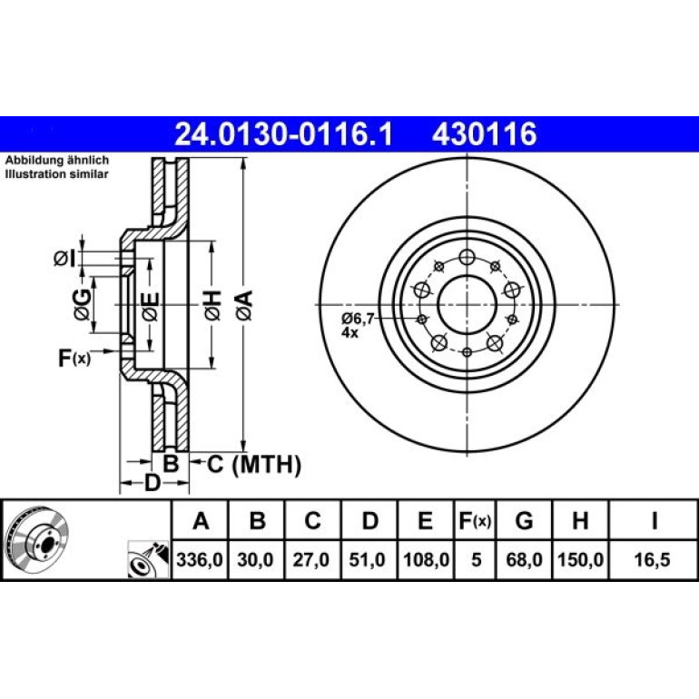 Bremsscheibe 24.0130-0116.1