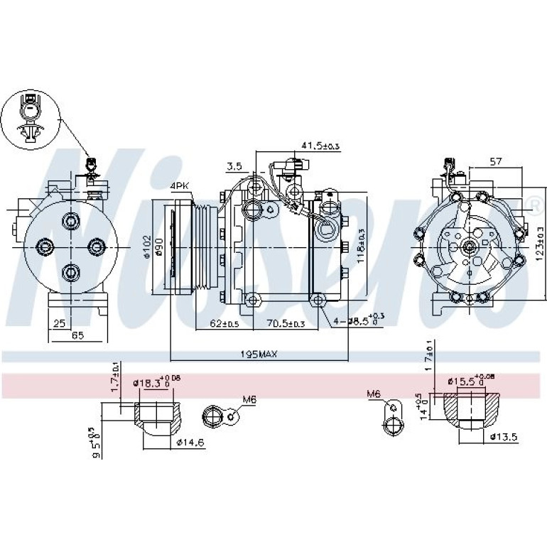 Kompressor, Klimaanlage 89349 Kompressor, Klimaanlage 89349