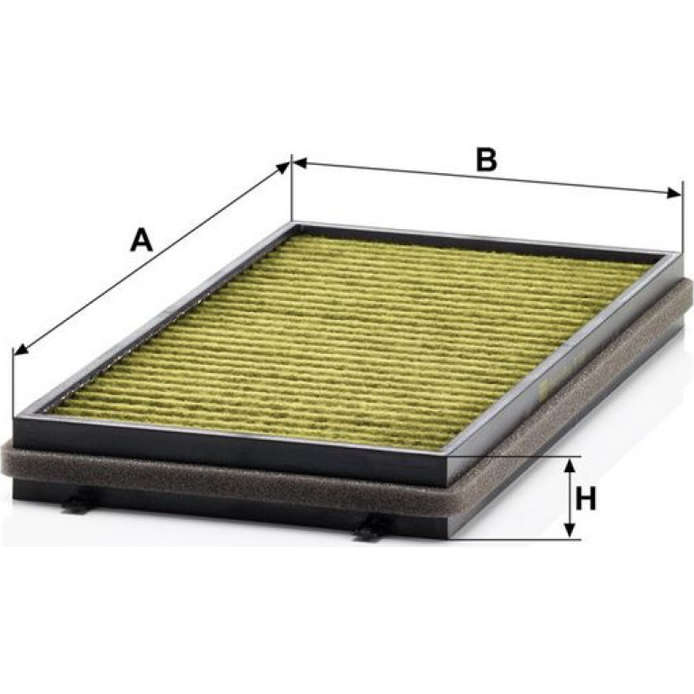 MANN-FILTER FP 3124-2 Innenraumfilter FreciousPlus Aktivkohlefilter mit Polyphenol, antibakteriell, Feinstaubfilter (PM 2.5)
