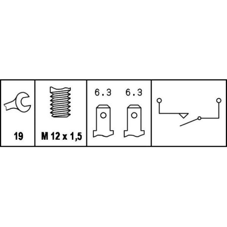 Schalter, Rückfahrleuchte 6ZF 004 842-001
