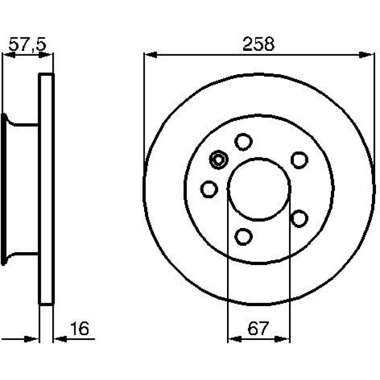 Bremsscheibe 0 986 478 544 Bremsscheibe 0 986 478 544