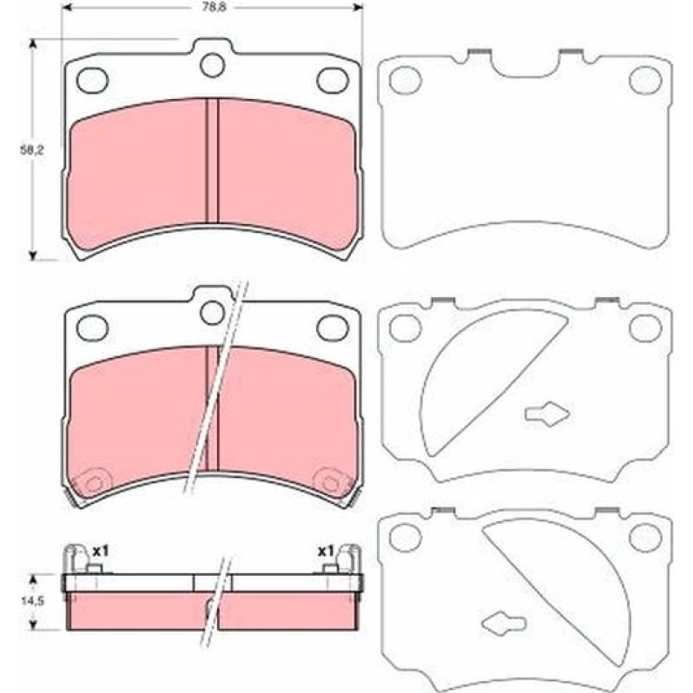 Bremsbelagsatz, Scheibenbremse GDB3219 Bremsbelagsatz, Scheibenbremse GDB3219
