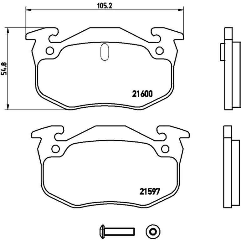 Bremsbelagsatz, Scheibenbremse P 68 018 Bremsbelagsatz, Scheibenbremse P 68 018