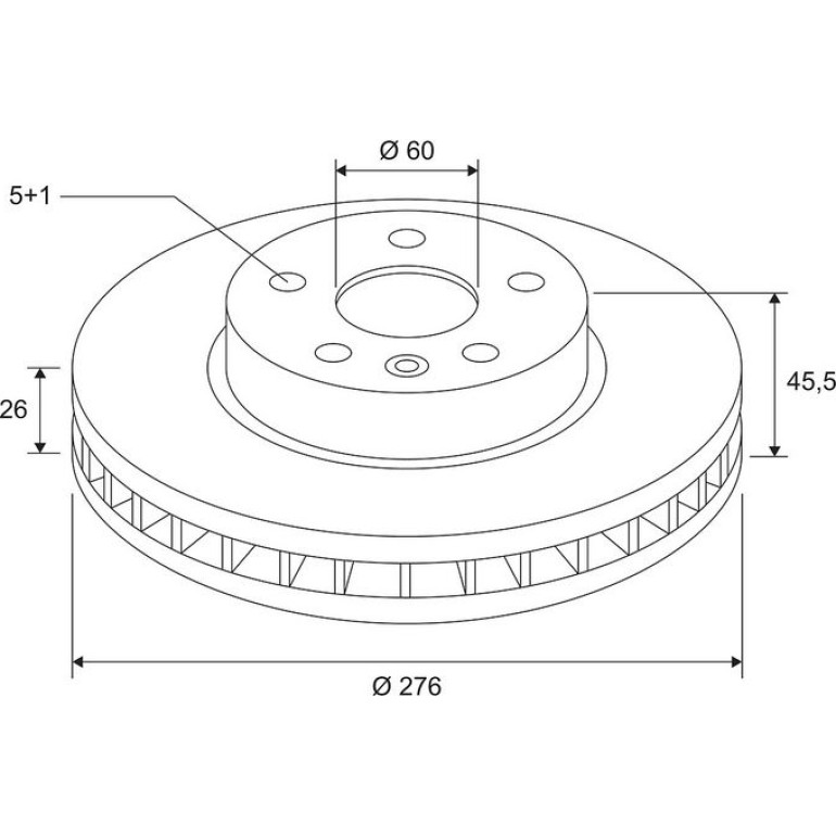 Bremsscheibe 672614 Bremsscheibe 672614