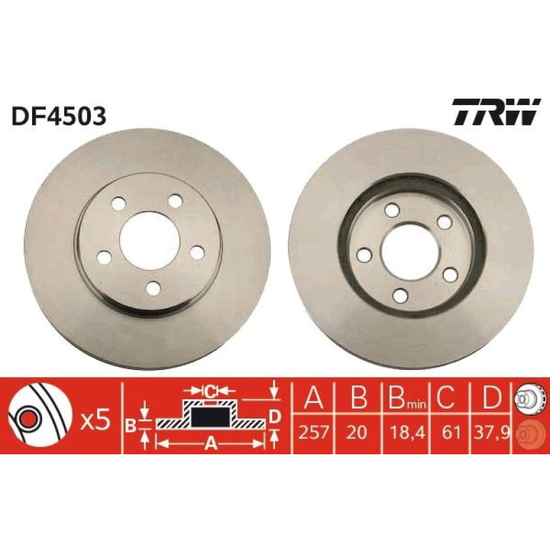 Bremsscheibe DF4503