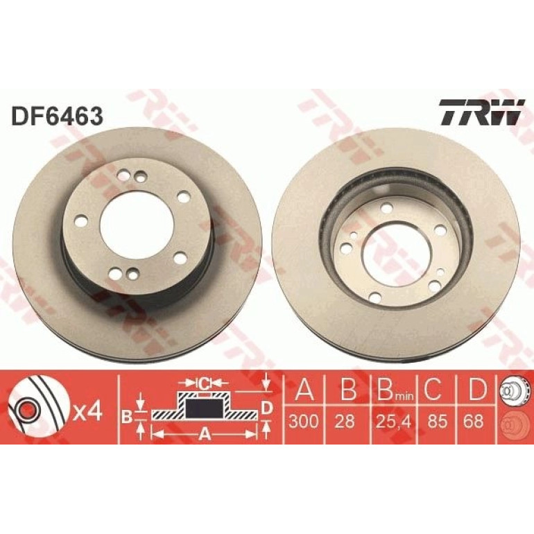 Bremsscheibe DF6463 Bremsscheibe DF6463
