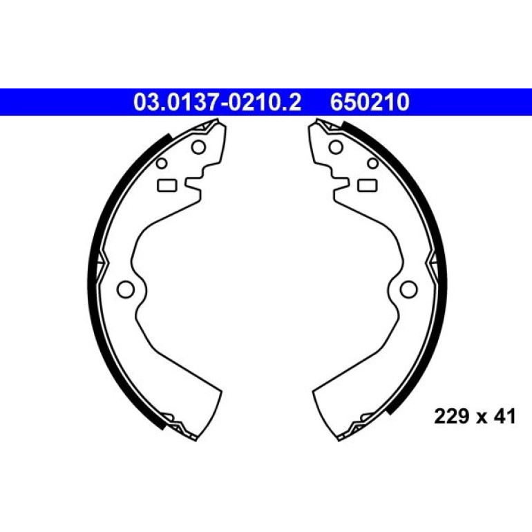 Bremsbackensatz 03.0137-0210.2 Bremsbackensatz 03.0137-0210.2
