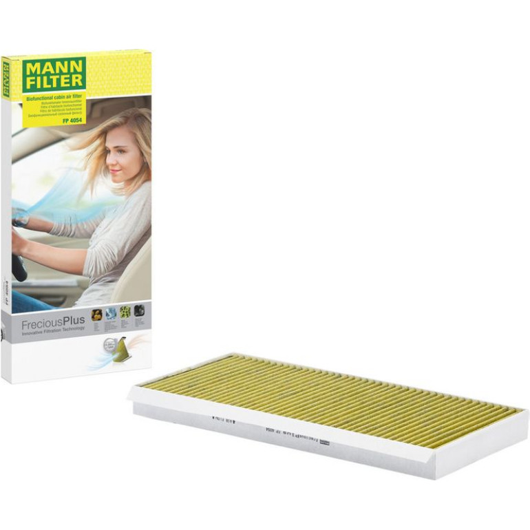 MANN-FILTER FP 4054 Innenraumfilter FreciousPlus Aktivkohlefilter mit Polyphenol, antibakteriell, Feinstaubfilter (PM 2.5) MANN-FILTER FP 4054 Innenraumfilter FreciousPlus Aktivkohlefilter mit Polyphenol, antibakteriell, Feinstaubfilter (PM 2.5)