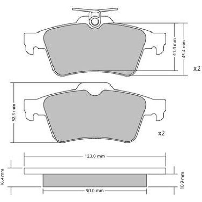 Bremsbelagsatz, Scheibenbremse 1170006 Bremsbelagsatz, Scheibenbremse 1170006