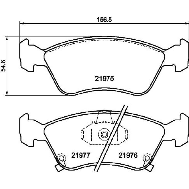 Bremsbelagsatz, Scheibenbremse 8DB 355 016-981 Bremsbelagsatz, Scheibenbremse 8DB 355 016-981