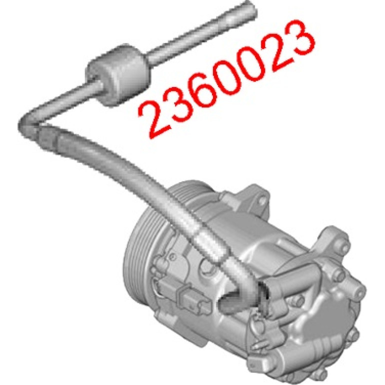 Hochdruck-/Niederdruckleitung, Klimaanlage 2360023 Hochdruck-/Niederdruckleitung, Klimaanlage 2360023
