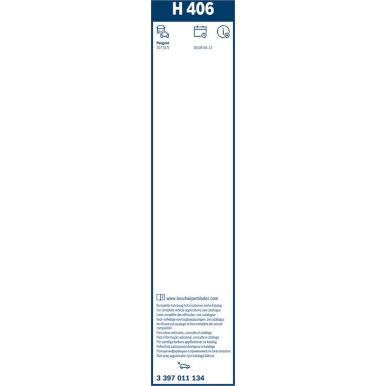 BOSCH H 406 Scheibenwischer Rear 3 397 011 134