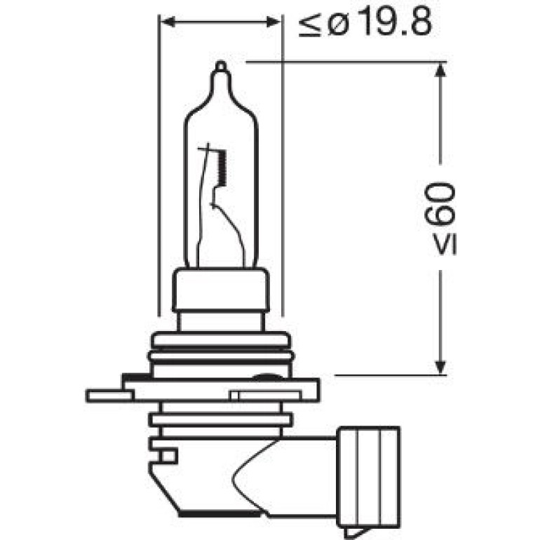 Glühlampe, Fernscheinwerfer 9012