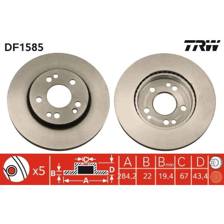 Bremsscheibe DF1585 Bremsscheibe DF1585