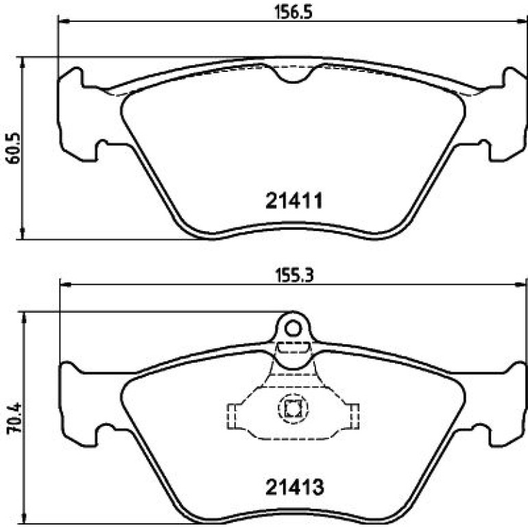 Bremsbelagsatz, Scheibenbremse 8DB 355 007-731 Bremsbelagsatz, Scheibenbremse 8DB 355 007-731