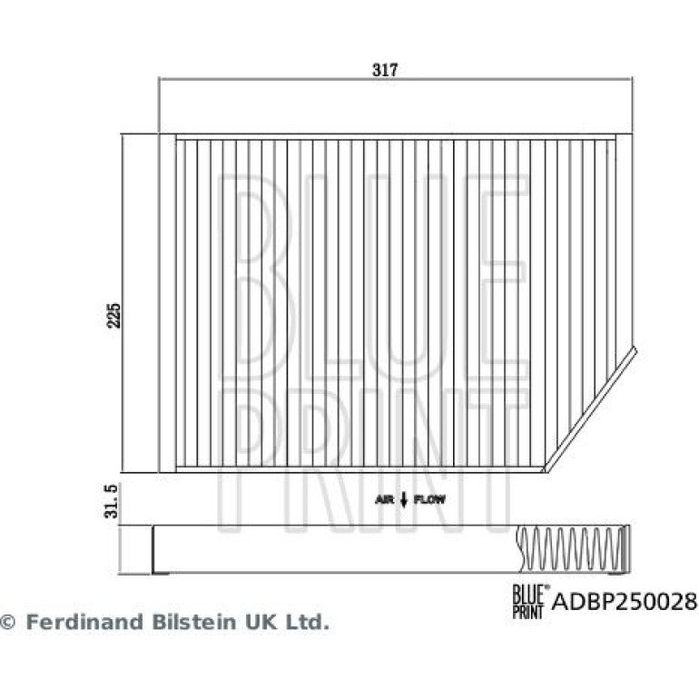 Filter, Innenraumluft ADBP250028