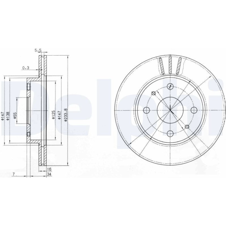 Bremsscheibe BG3555
