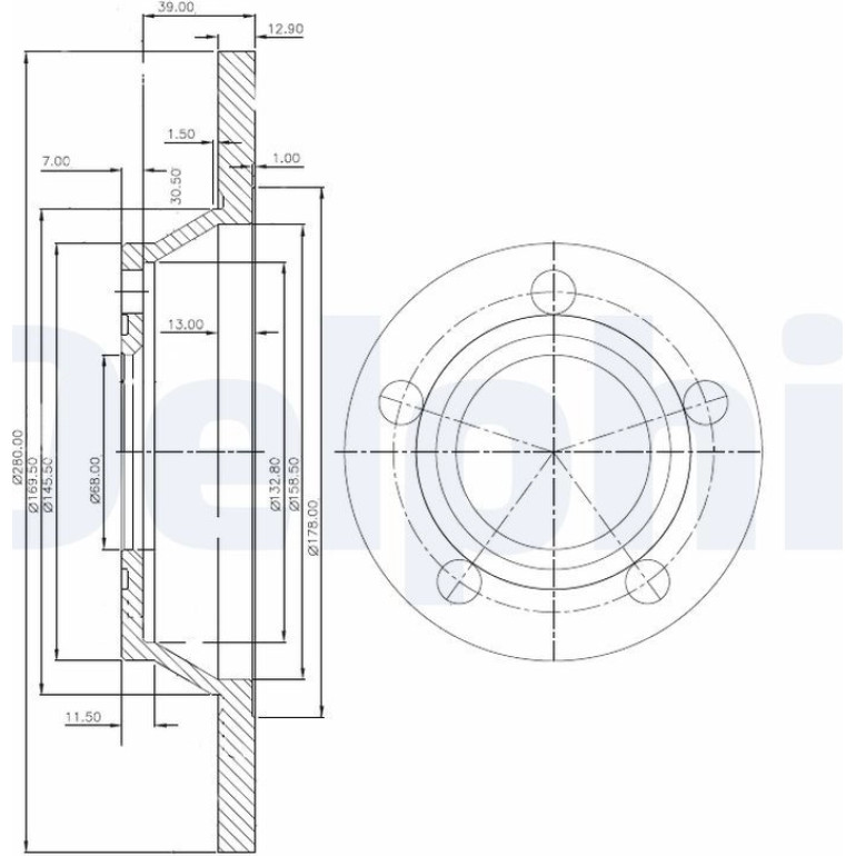 Bremsscheibe BG2987 Bremsscheibe BG2987