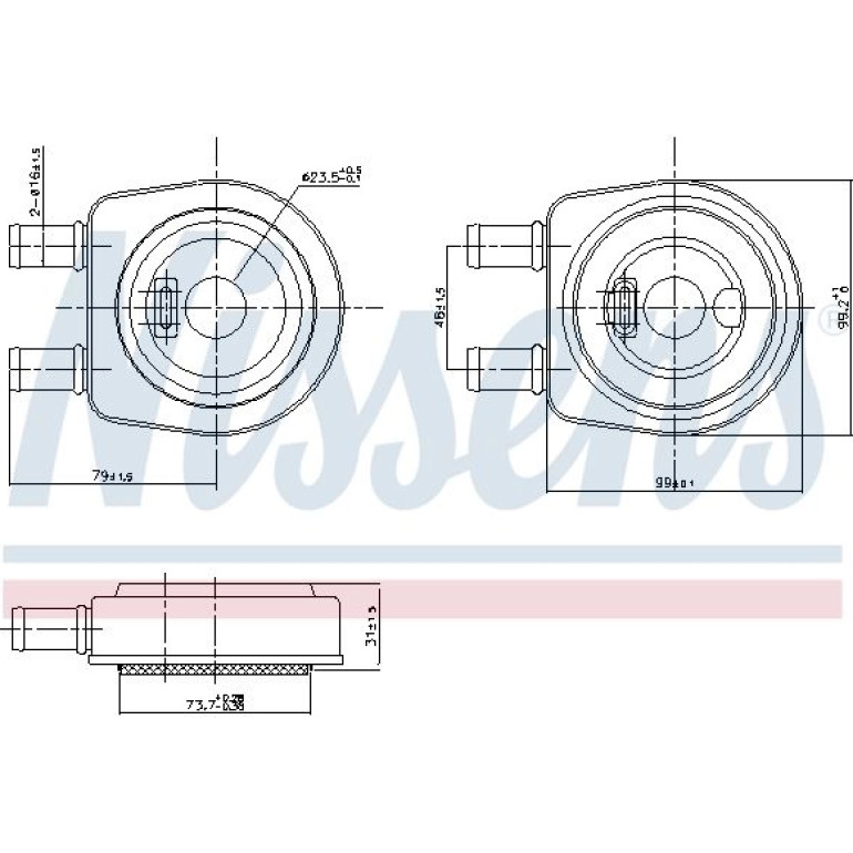 Ölkühler, Motoröl 90704 Ölkühler, Motoröl 90704