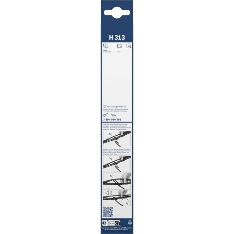 BOSCH H 313 Scheibenwischer Rear 3 397 015 193 BOSCH H 313 Scheibenwischer Rear 3 397 015 193