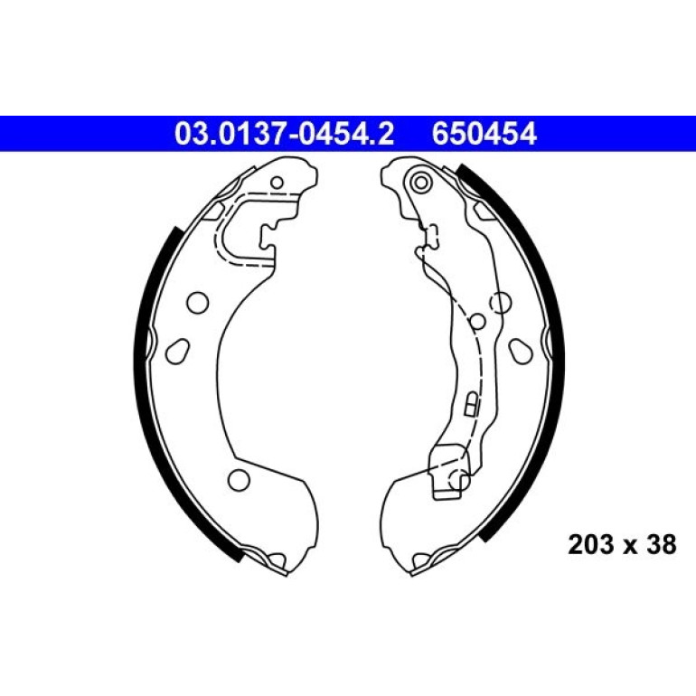 Bremsbackensatz 03.0137-0454.2 Bremsbackensatz 03.0137-0454.2