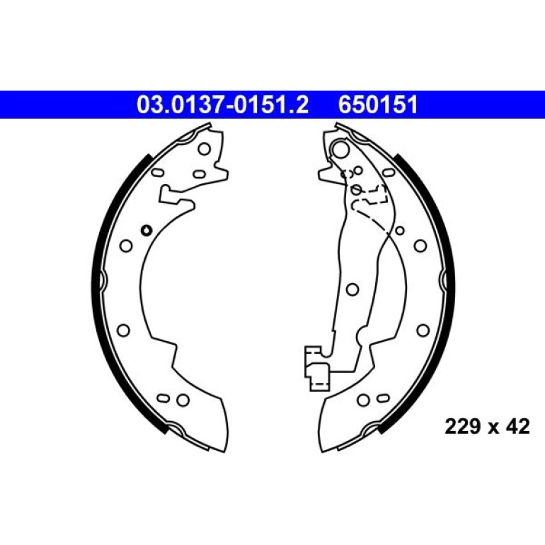 Bremsbackensatz 03.0137-0151.2 Bremsbackensatz 03.0137-0151.2