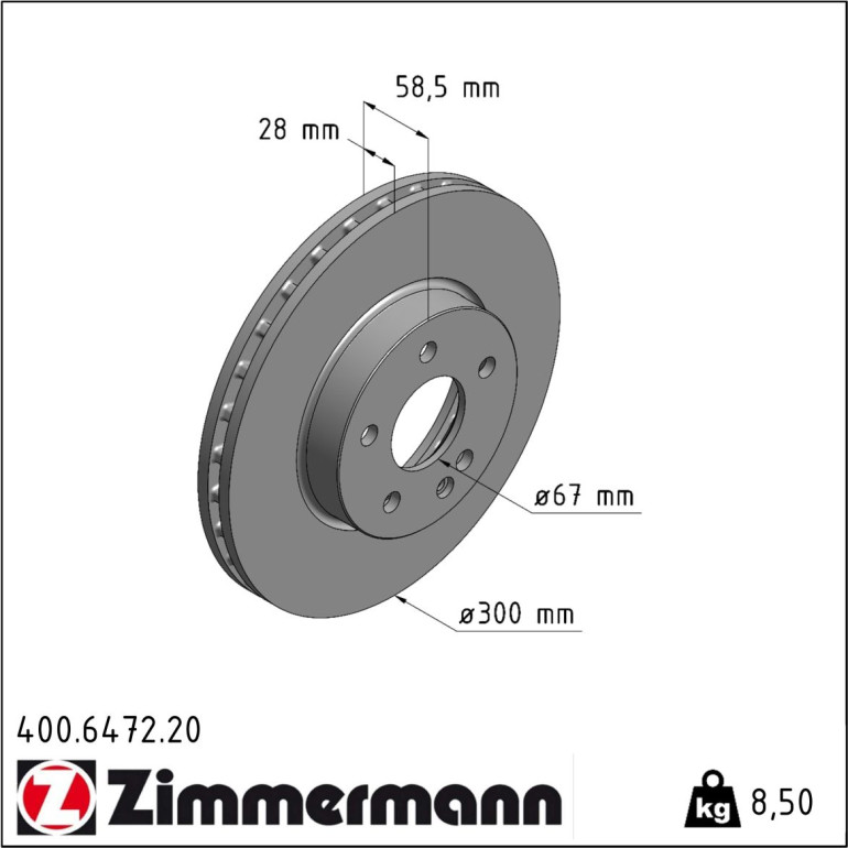 Bremsscheibe 400.6472.20