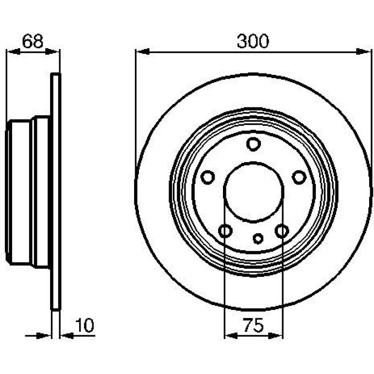 Bremsscheibe 0 986 478 323 Bremsscheibe 0 986 478 323