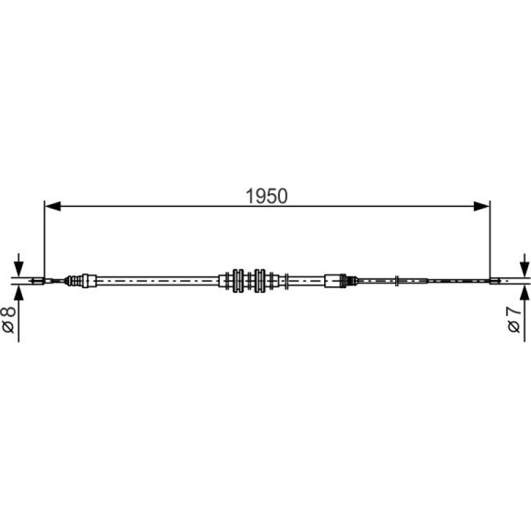 Seilzug, Feststellbremse 1 987 482 785 Seilzug, Feststellbremse 1 987 482 785