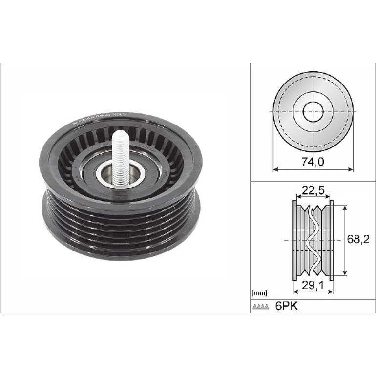 Umlenk-/Führungsrolle, Keilrippenriemen 532 0784 10 Umlenk-/Führungsrolle, Keilrippenriemen 532 0784 10