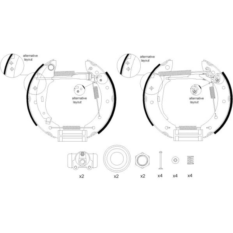 Bremsbackensatz 8DB 355 004-661 Bremsbackensatz 8DB 355 004-661