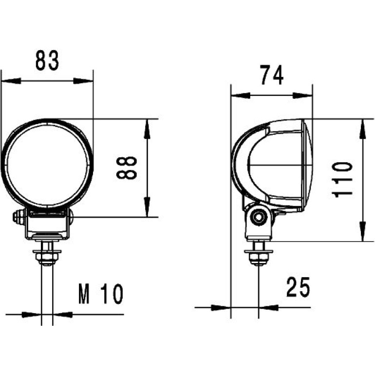 Arbeitsscheinwerfer 1G0 996 576-031 Arbeitsscheinwerfer 1G0 996 576-031