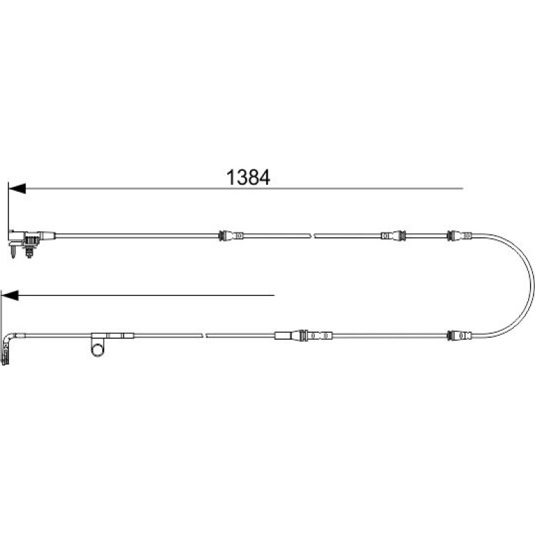 Warnkontakt, Bremsbelagverschleiß 1 987 473 582 Warnkontakt, Bremsbelagverschleiß 1 987 473 582