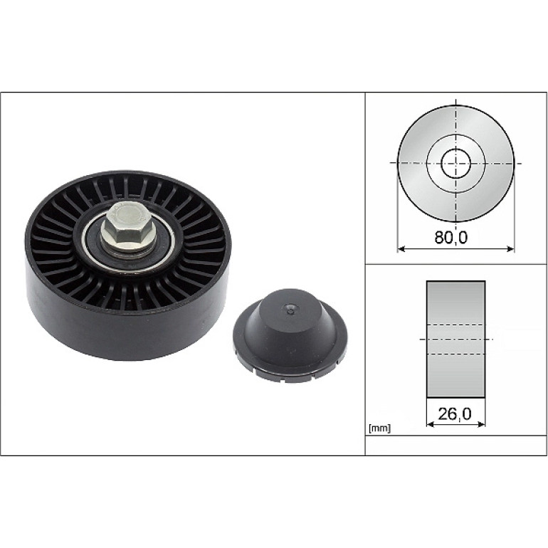 Umlenk-/Führungsrolle, Keilrippenriemen 532 0512 10 Umlenk-/Führungsrolle, Keilrippenriemen 532 0512 10