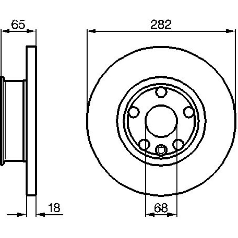 Bremsscheibe 0 986 478 613 Bremsscheibe 0 986 478 613