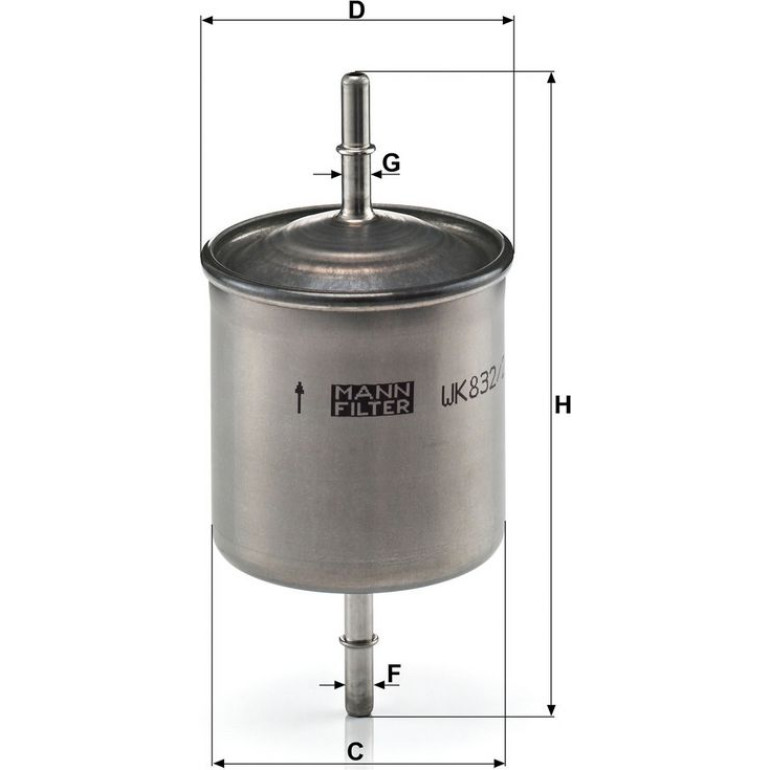 Kraftstofffilter WK 832/2 Kraftstofffilter WK 832/2
