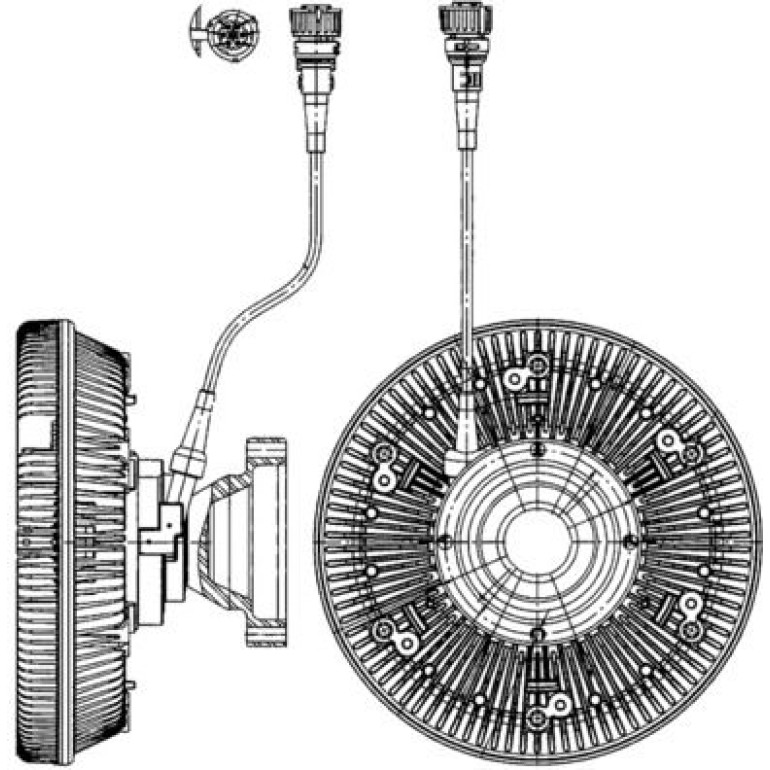Kupplung, Kühlerlüfter CFC 227 000P