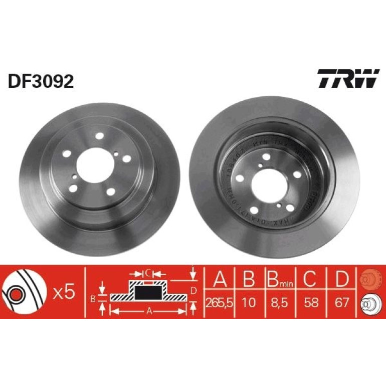 Bremsscheibe DF3092