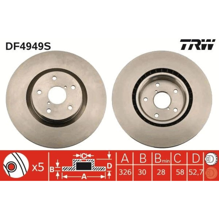Bremsscheibe DF4949S Bremsscheibe DF4949S