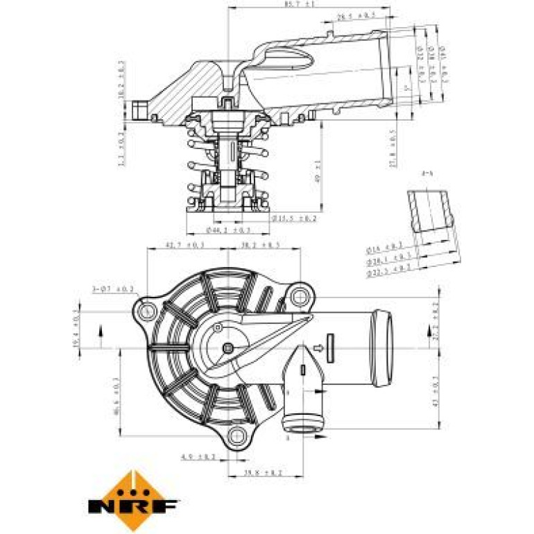 Thermostat, Kühlmittel 725221 Thermostat, Kühlmittel 725221