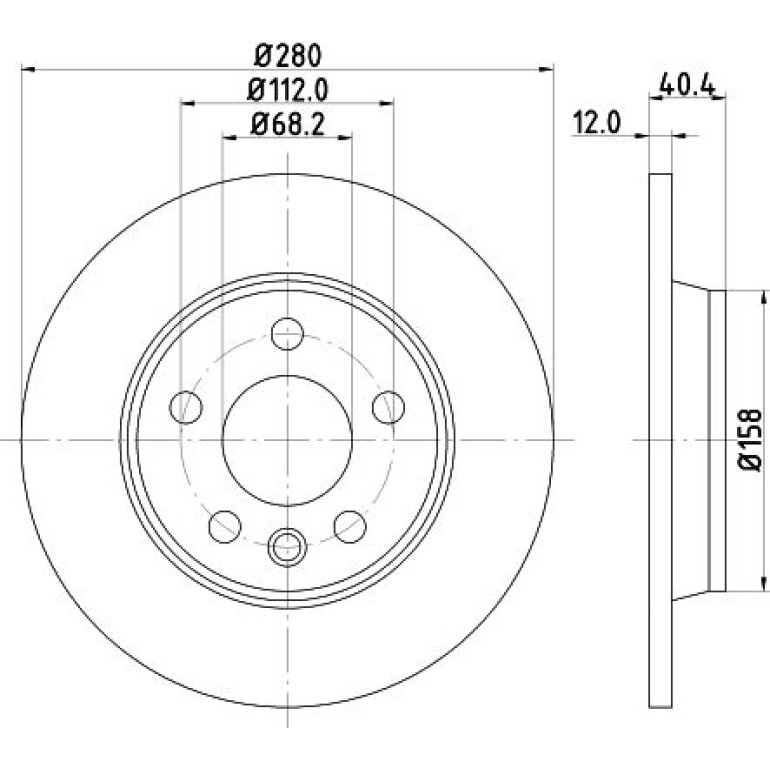 Bremsscheibe 8DD 355 105-611 Bremsscheibe 8DD 355 105-611